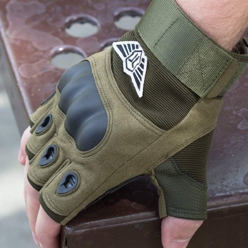 Hard Knuckle Half Finger Tactical Gloves - Sunny Bright Products